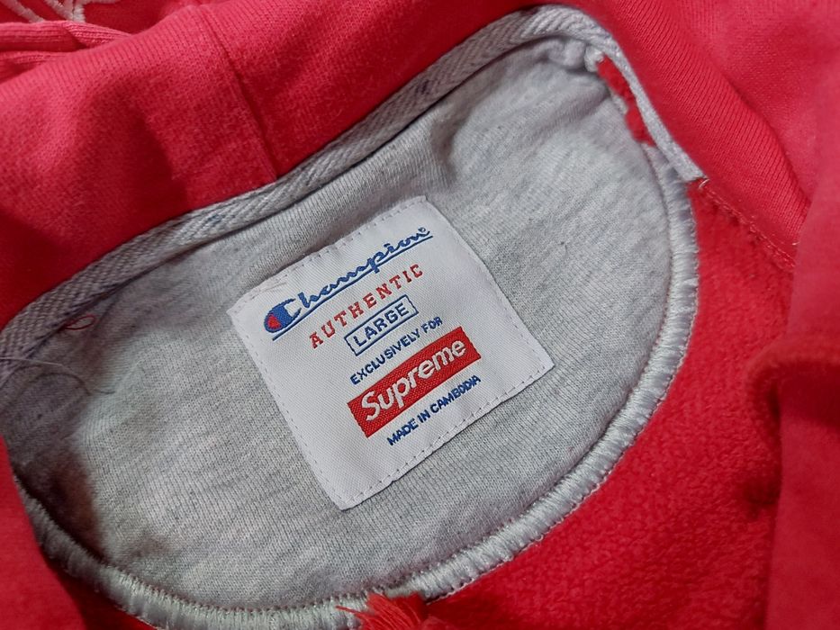 Champion supreme hoodie L размер