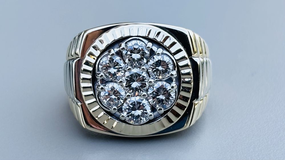 Inel Rolex aur 14k cu diamante.