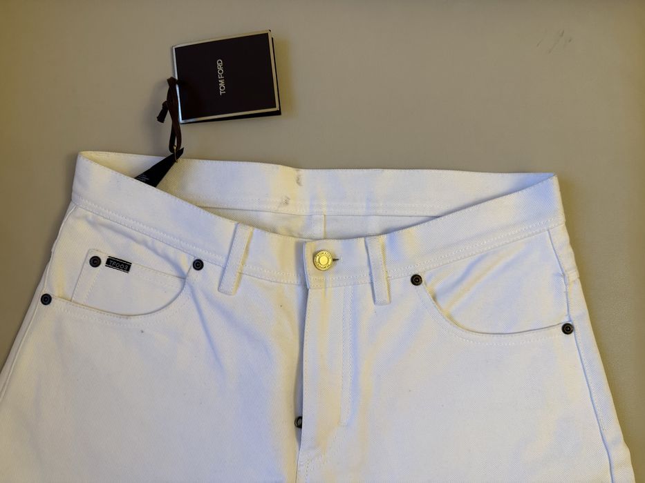 Белые джинсы Tom Ford мужские