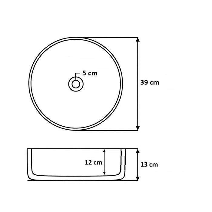 Lavoar din compozit 39 cm