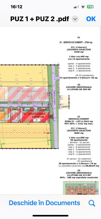 Vand 3,5 HA teren cu PUZ pe str 6Vanatori