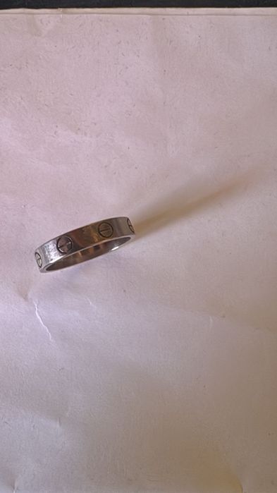 Vând Inel Cartier Love – Aur Alb 18K (53) + Cutie Originală