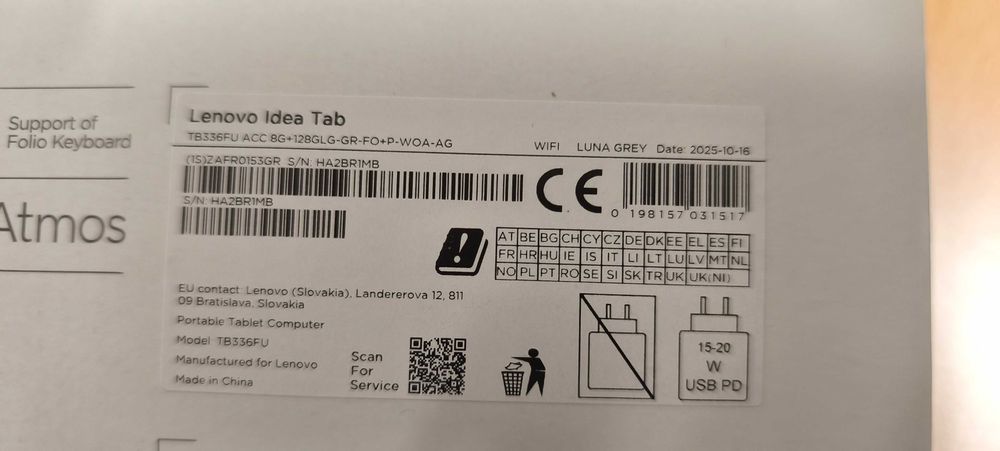 Lenovo Idea Tab TB336FU Matte Edition