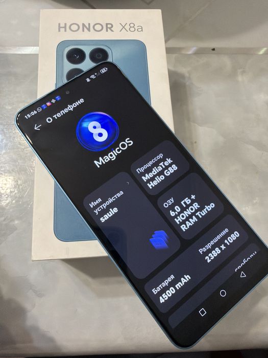 Honor x8a 128 гб в отличном состоянии