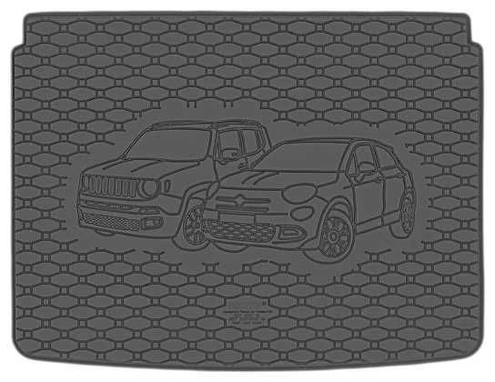 Гумени стелки FIAT 500X и JEEP Renegade след 2014г.