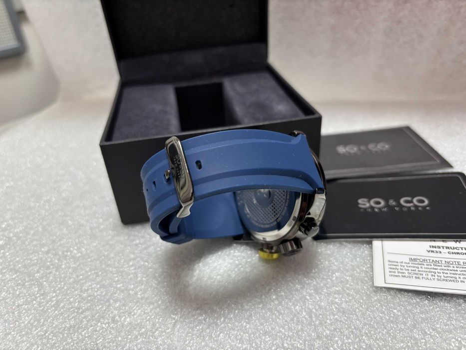 Перфектен! Мъжки Часовник SO&CO New York Хронограф