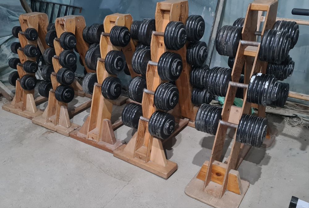 Профессиональный набор гантелей комплект