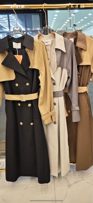 тренч плащ с поясом