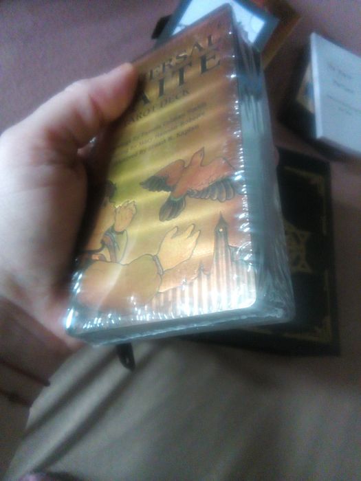 Tarotul de AUR,carti tarot,LUX,AURII+CUTIE steaua-lui-David/hexagrama