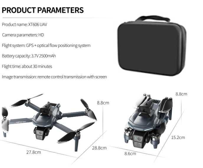Дрон - Mijia XT606 4К със Screen control дистанционно