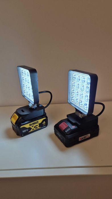 Proiector pescuit, Lanterna LED pentru baterii DeWalt 18v Parkside 20v