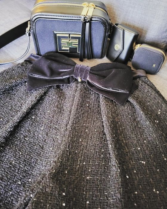 Elisabetta Franchi  tweed and velvet shorts