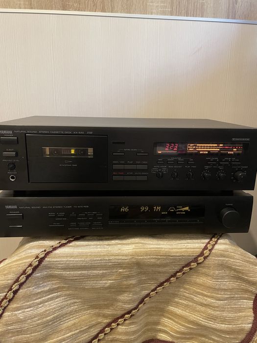 Vând deck +tuner YAMAHA