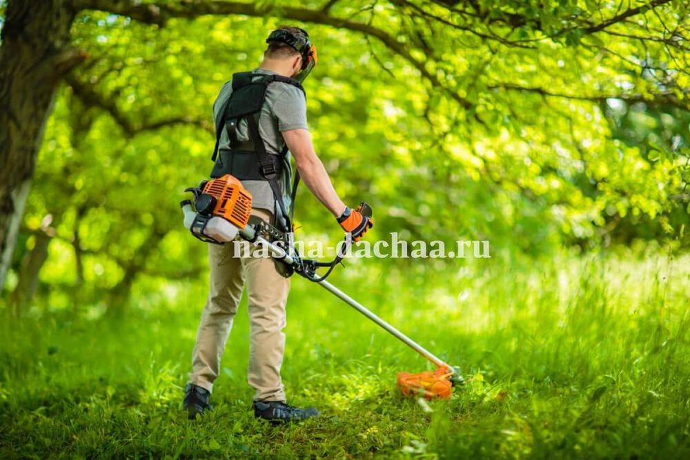 Косим траву Тримером