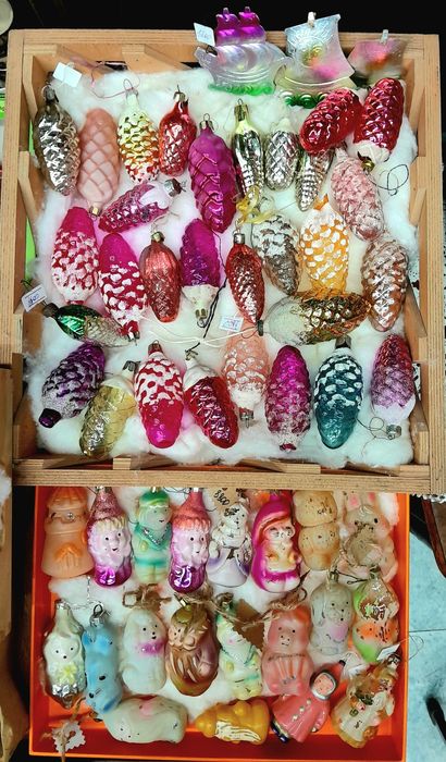 Новогодние ёлочные игрушки СССР