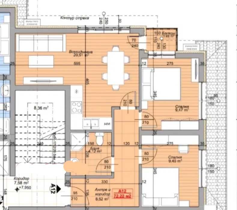 Продава се Тристаен апартамент в Свиленград - 73 кв.м за 1000 €/кв.м - Снимка #1