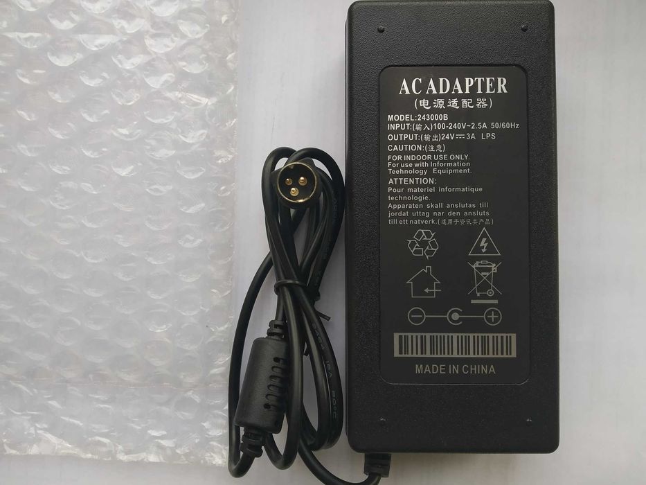 Зарядка,Адаптер Блок питания на чековый принтер, термо-принтер