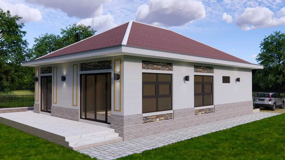 НА ИЗПЛАЩАНЕ - Луксозна сглобяема къща с 3 спални, 184 кв. м