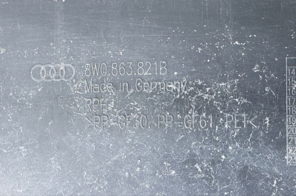 Кора под двигател AUDI A4 B9 8W0863821B
