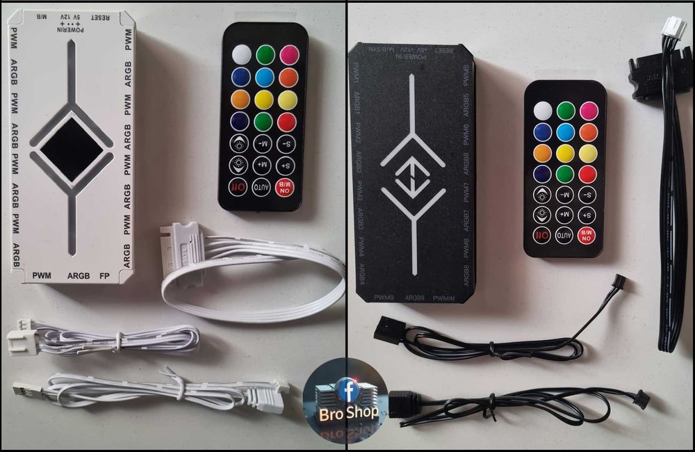 Fan Controller HUB pentru 9 ventilatoare ARGB cu telecomanda