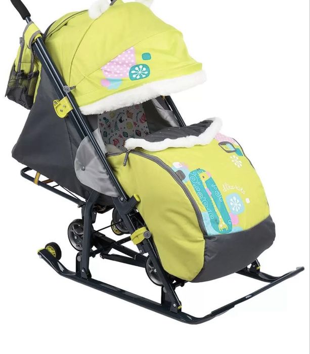 Сани-коляска, осннь, зима, весна