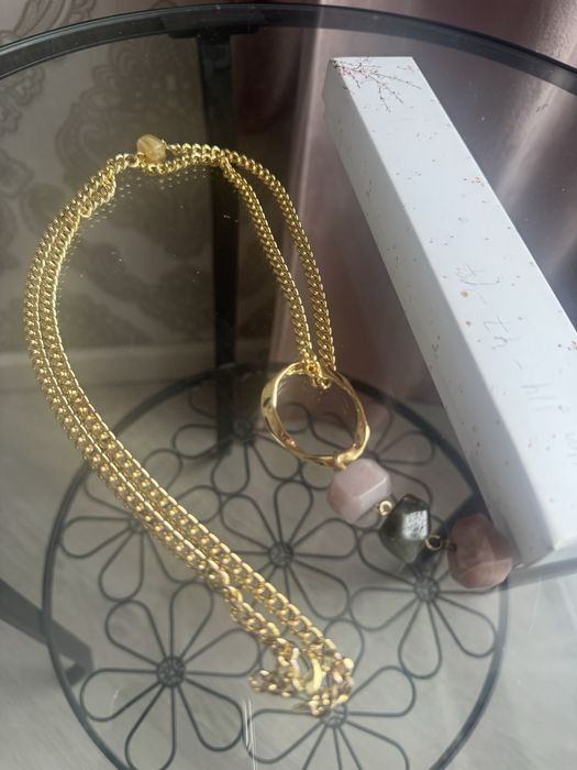 Одерелье с натуральными камнями