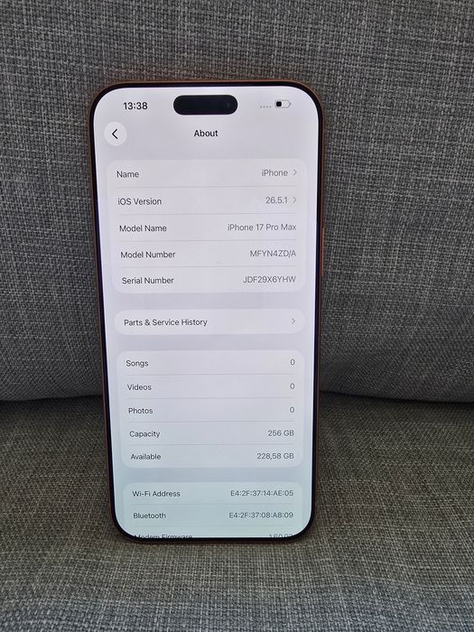 Apple Iphone 17 Pro Max 256GB