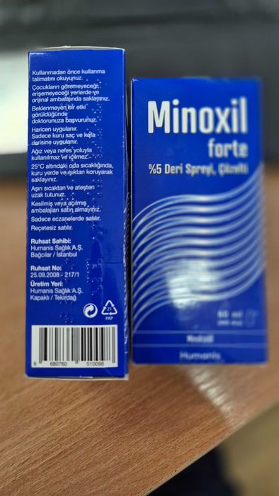 Minoxil 5% ефективен спрей против косопад