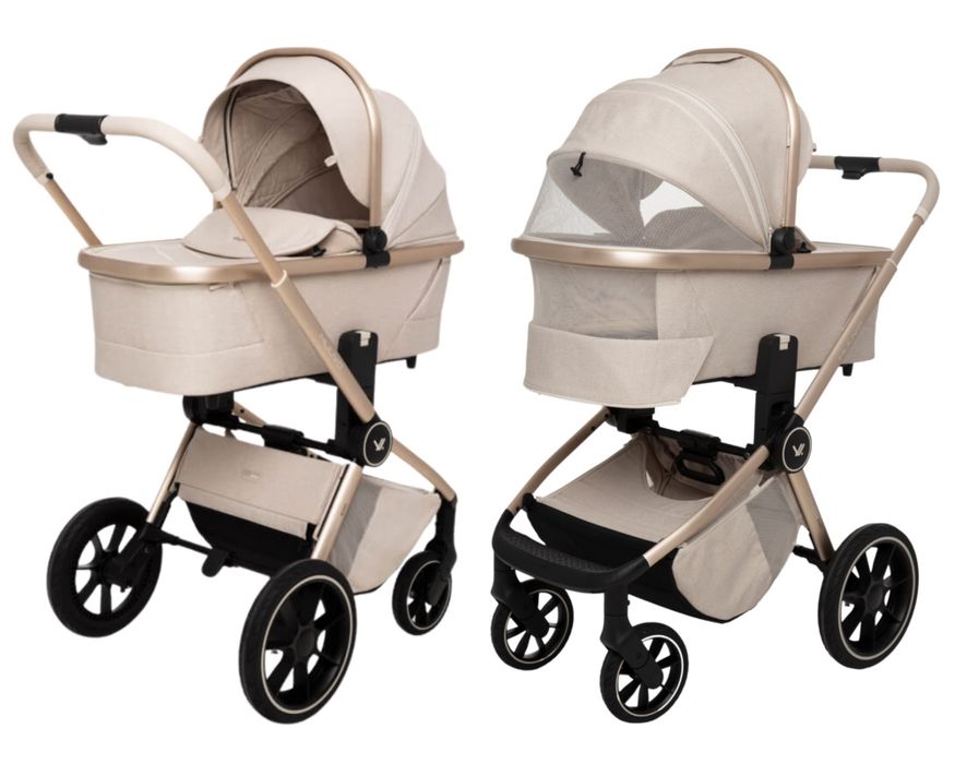 Vând Cărucior Muuvo Boho Quick Beige - toate accesoriile