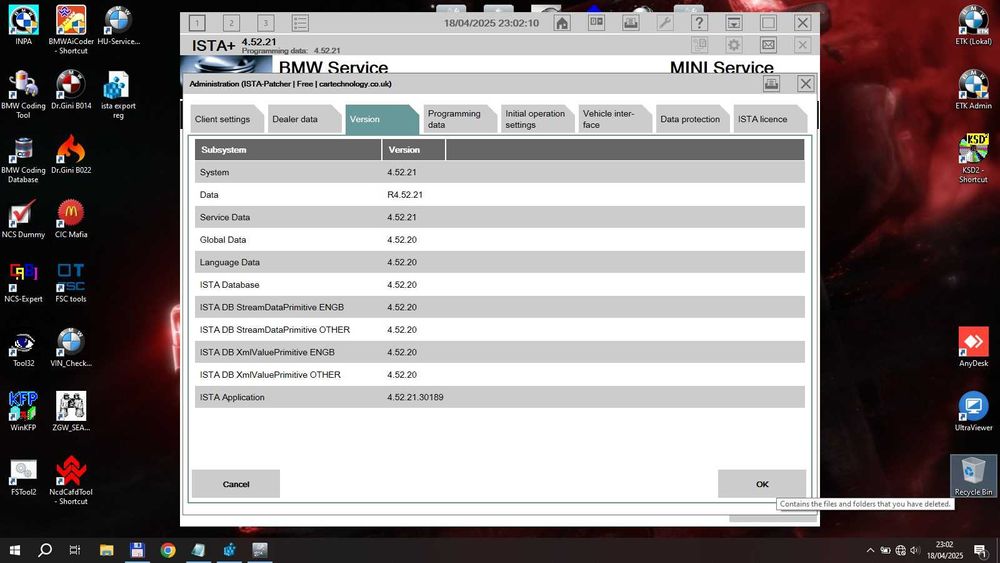 SSD 1Tb BMW ISTA+ 4.53.20 & ISTA-P 3.72, Inpa, NCS, E-Sys, ETK, KSD