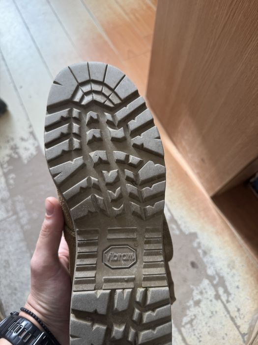 Bocanci militari de vara/ desert/ piele intoarsa