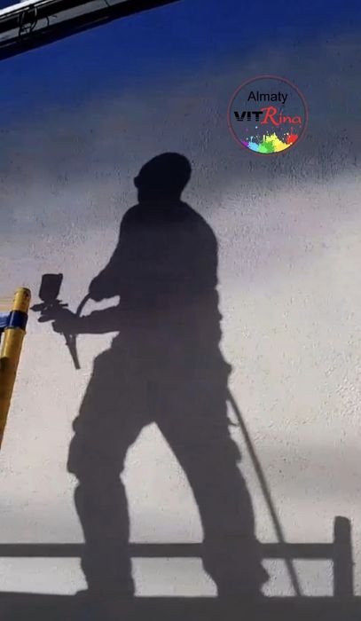 Покраска забора, ангаров, школ, предприятий с НДС Алматы