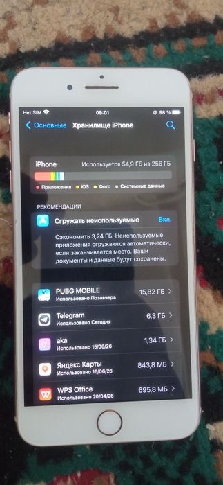 Iphone 8+ gold xolati zor