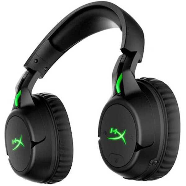 Casti gaming wireless HyperX CloudX Flight, compatibile cu PC/Xbox One/Xbox Series X|S, negru/verde