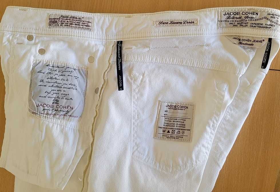 Blugi barbati originali Jacob Cohen model 688 comfort albi M 86cm noi