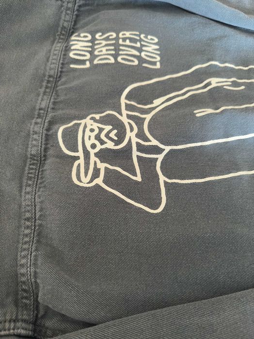 Дънкова връхна риза ZARA / сива / момче / 146 см