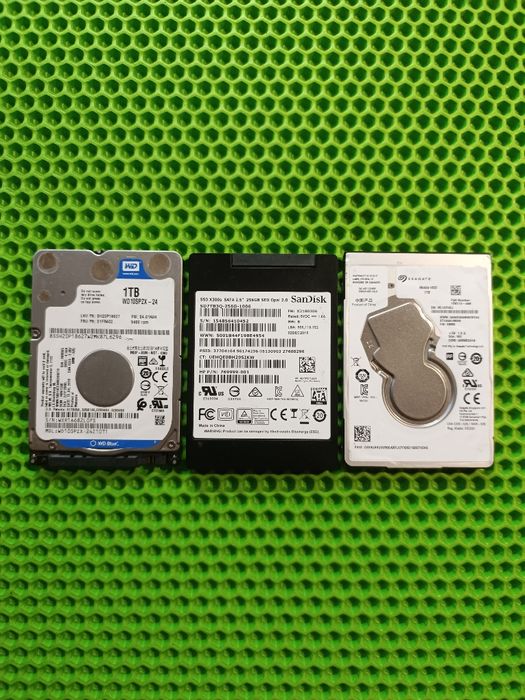 Жёсткие диски WD, Seagate, Samsung, SanDisk 2.5