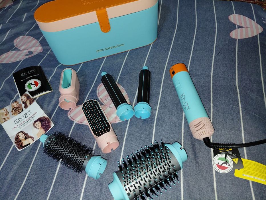 Enzo Styling Brush soch turmaklash uchun 6 tasi 1 tada
