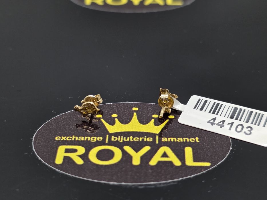 Bijuteria Royal: Cercei aur 14k/0.29 gr