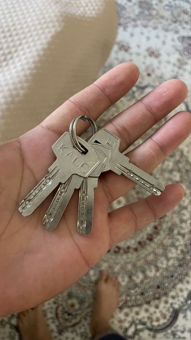 Стекляная дверь с замком