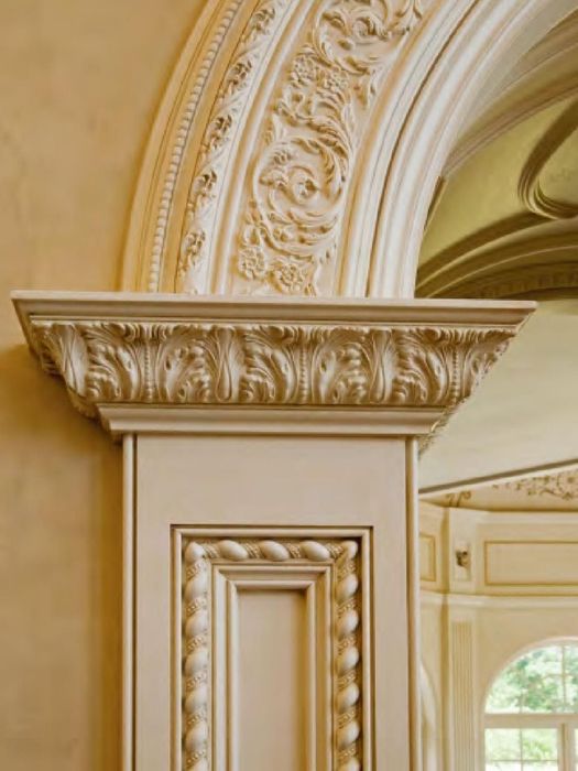 Kamin dekor 3d карниз коллона рамка гипс лепка декор 3д карниз