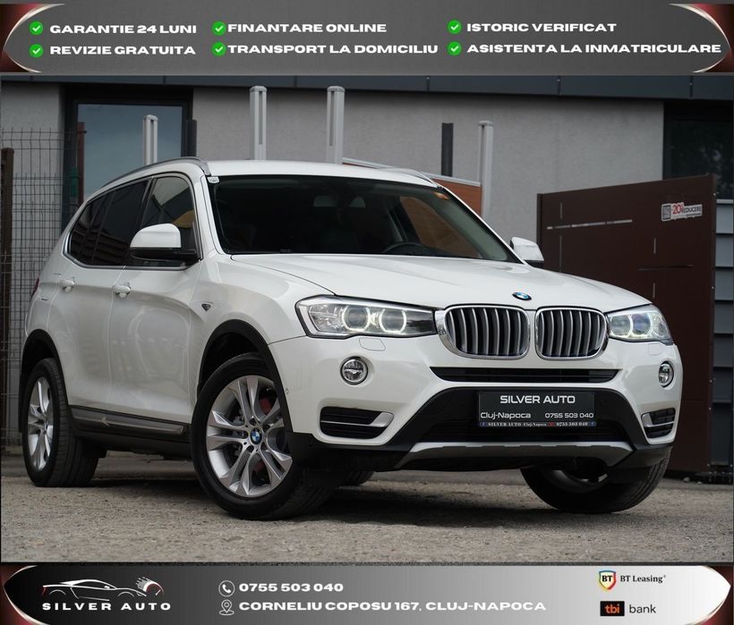 BMW X3 Xdrive Xline   Automat Navi Piele Garantie 12 LUNI RATE