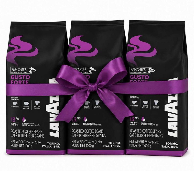 Безплатна доставка за Бургас и Сл.Бряг  - Кафе на зърна Lavazza Expert Gusto Forte 1 кг.