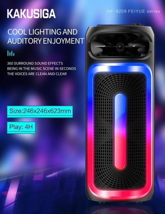 Блютуз колонка с микрафоном