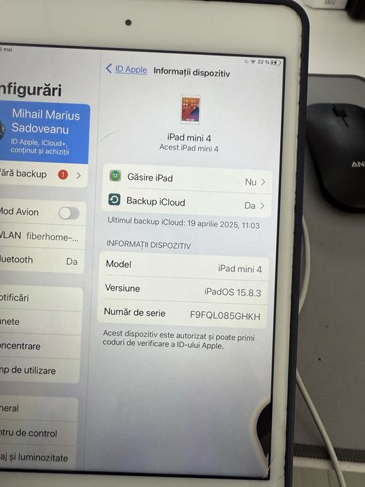 Defect pt piese ipad mini 4