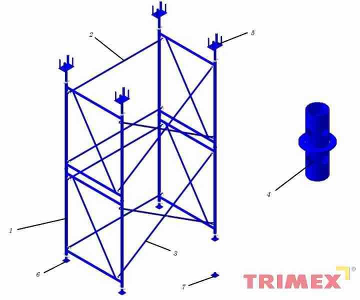 Рамная опалубка перекрытий