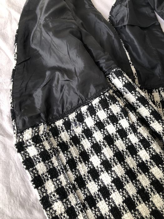 Rochie mini alb-negru