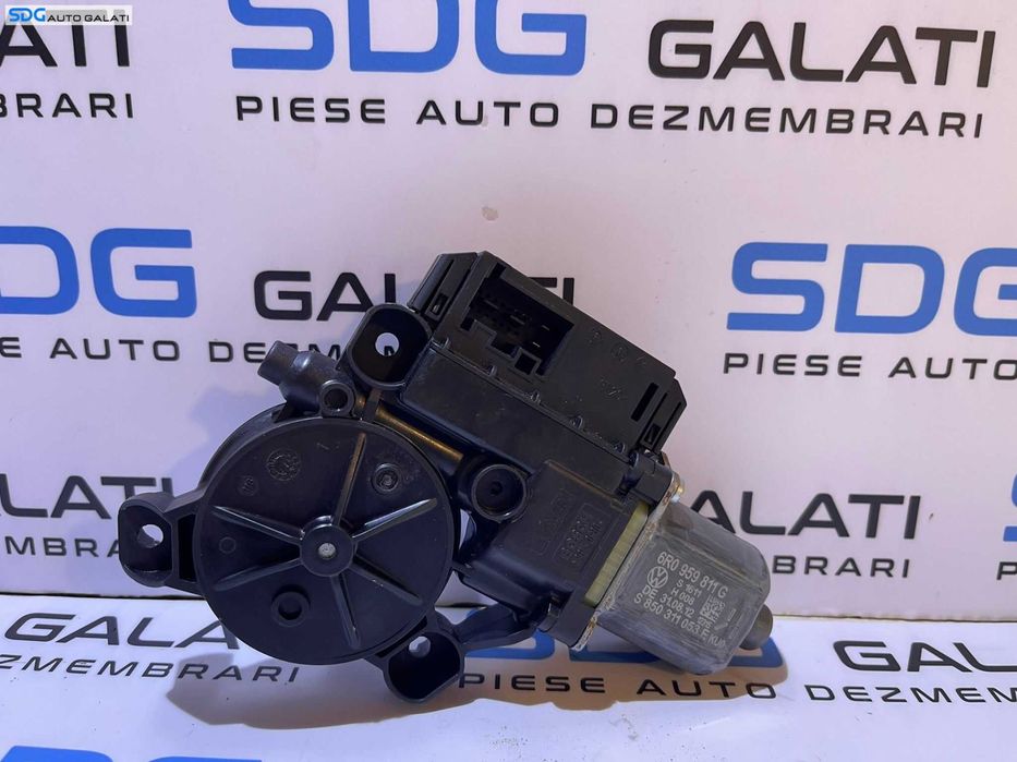 Motoras Macara Electrica Usa Portiera Stanga Spate Volkswagen Polo 6R 2010 - 2018 Cod 6R0959811G [L9504]