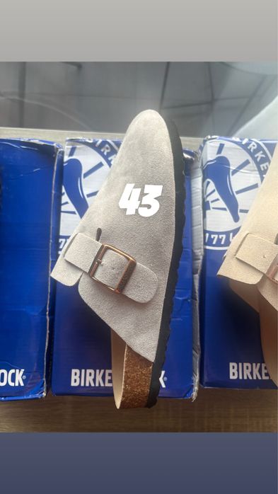Birkenstock Boston din piele întoarsă Noi Mărimi 40 și 43