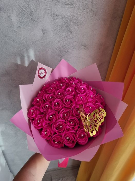 Buchet 37 trandafiri de săpun